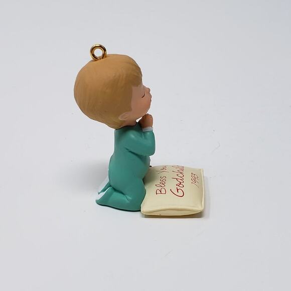 1993 Hallmark Godchild Handcrafted Keepsake Holiday Christmas Ornament. - Picture 6 of 6